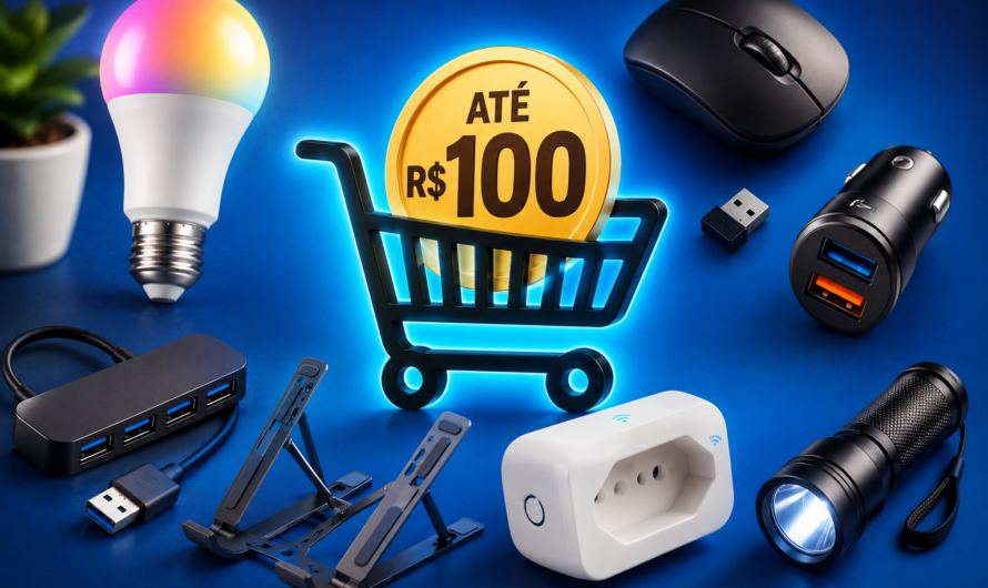 Tecnologia por menos de R$ 100: 7 produtos baratos que realmente valem a pena