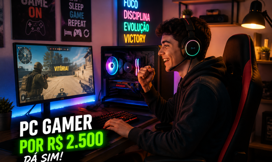 Dá para montar um PC gamer por R$ 2.500 em 2026?